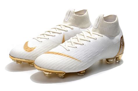 Soccer cleats NIKE Mercurial Superfly 6 VI 360 FG-White Gold Behind in 2020 | Soccer cleats nike ...