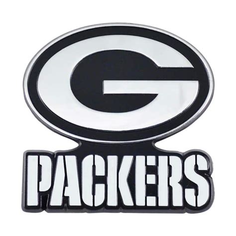 FANMATS NFL - Green Bay Packers Chromed Metal 3D Emblem 21523 - The Home Depot