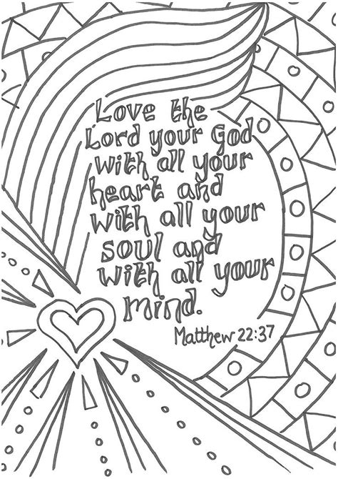 Bible Quote Coloring Pages - Combining Creativity with Scripture