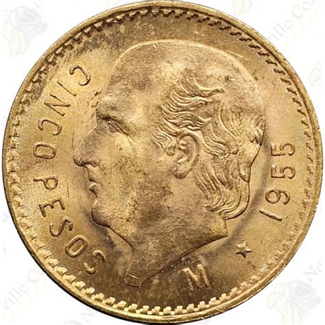 Mexican 5 Peso Gold - .1205 oz Pure Gold - SKU #22005