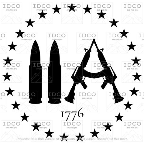 Second Amendment Logo SVG, PNG, AI, EPS, DXF Files For Cut Projects ...