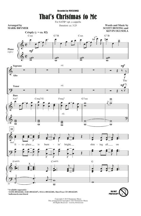 That's Christmas To Me | Sheet Music Direct