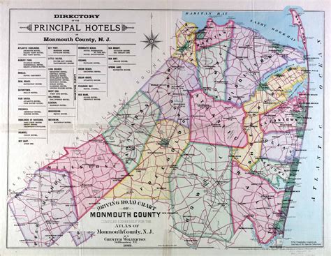 State And County Maps Of New Jersey - Printable Map Of Monmouth County Nj - Free Printable Maps