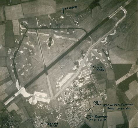 Aerial View of RAF Upper Heyford, England