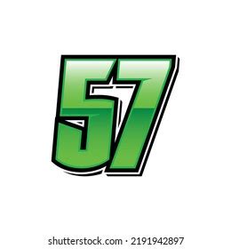 Racing Start Number 57 Vector Template: เวกเตอร์สต็อก (ปลอดค่าลิขสิทธิ์) 2191942897 | Shutterstock