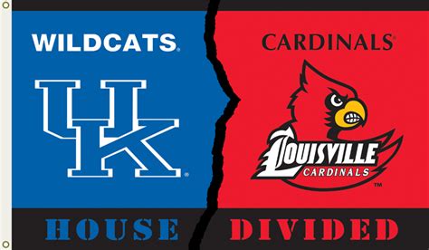 Kentucky vs Louisville 3' x 5' Flag w/Grommets Rivalry House Divided