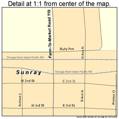 Sunray Texas Street Map 4871180