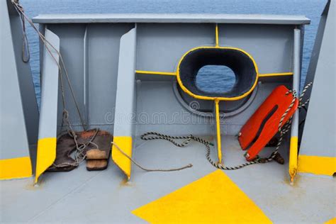 Hawse-hole stock photo. Image of cord, forecastle, marine - 215176276