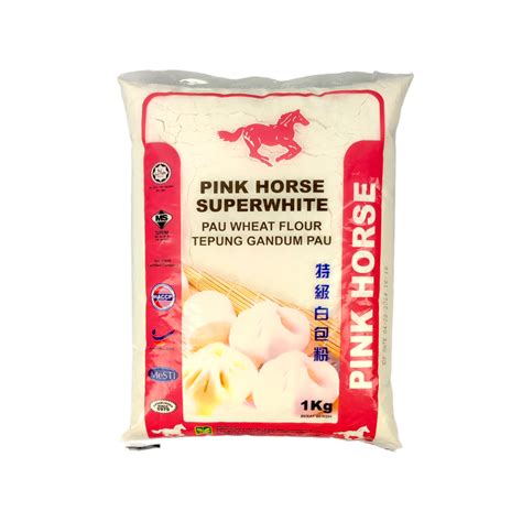 Pink Horse Superwhite Pau Wheat Flour (Tepung Gandum Pau) 1Kg – Shopifull