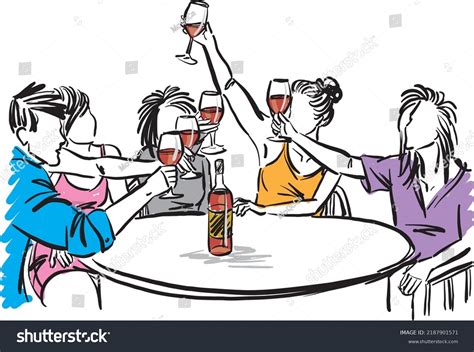 14,443 Friends Drinking Wine Portrait Images, Stock Photos & Vectors ...