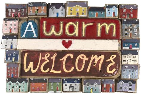 A Warm Welcome Greetings Card - End of Line | Driftwood Designs