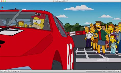 #42 on the door as Homer drives away from the mob. | Homer, The simpsons, Simpson