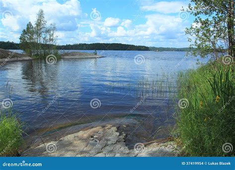 Saimaa lake in Finland stock photo. Image of northern - 37419954