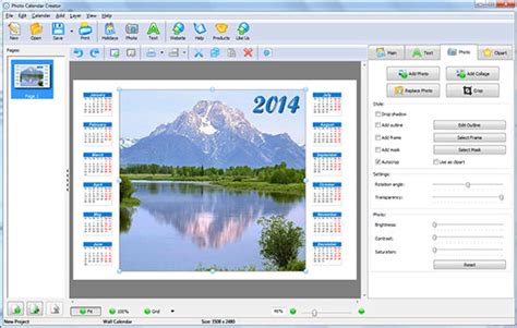 Photo Calendar Creator PRO - Graphic Design Software - 35% PC