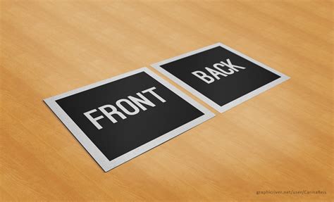 Free Square Business Card Mockup by CarinaReis on DeviantArt