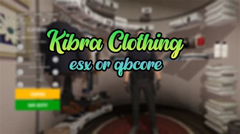 kibra-clothing - FiveM Clothing Menu & Wardrobe and Job Supported - YouTube