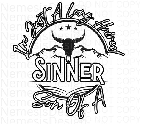 Son of A Sinner Transparent Background PNG File - Etsy