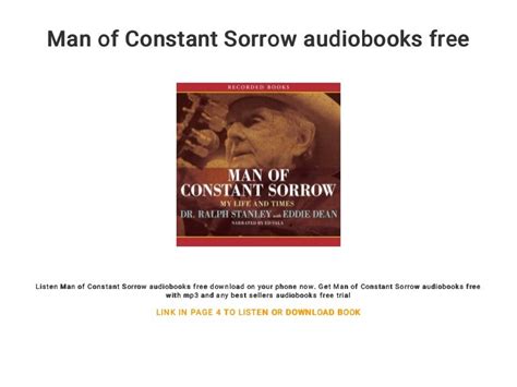 Man of Constant Sorrow audiobooks free