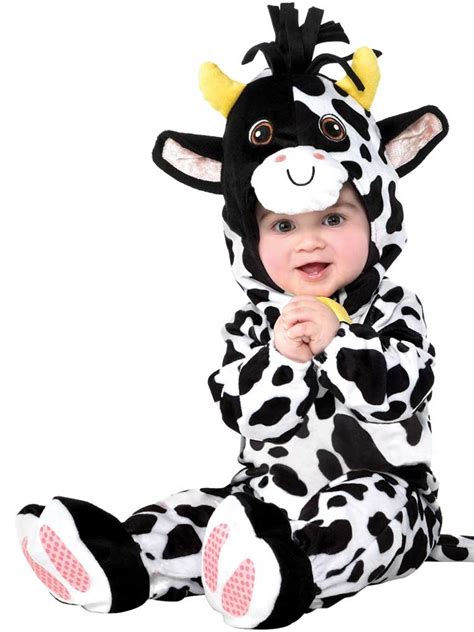 BABY MINI MOO Cow Costume Fancy Dress Farm Animal Toddler Infant Girls ...