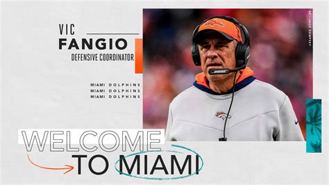 Miami Dolphins Name Fangio Defensive Coordinator