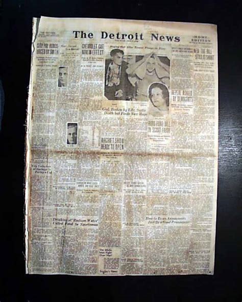 EBEN BYERS Radithor Radium Water Radiation Poisoning DEATH 1932 Old Newspaper | eBay