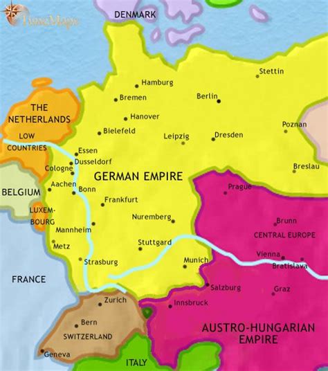 Map Of Germany In 1870 - Dorree Kassandra