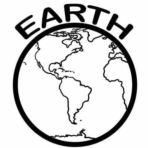 Planet Earth Coloring Pictures Earth Coloring Pages Earth Day ... - Coloring Home