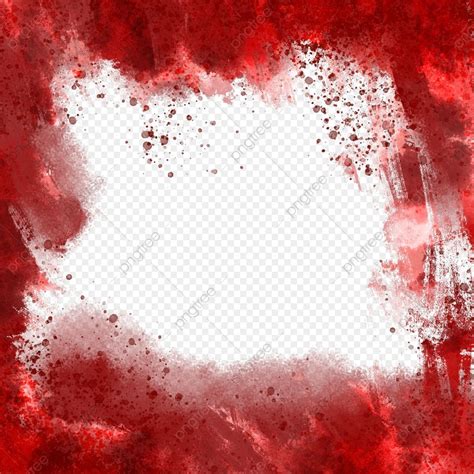 Blood Red PNG Picture, Red Blood Fog Blood Geometric Border, Square ...