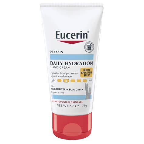 Eucerin Daily Hydration Broad Spectrum SPF 30 Hand Cream, 2.7 OZ - Walmart.com