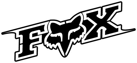 the fox logo is shown in black and white, while it appears to be on display