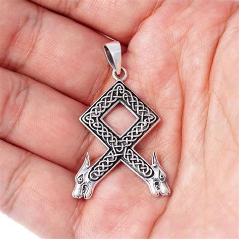 Odal Rune Necklace | Sterling Silver Othala Pendant Jewelry | Norse – Sons of Vikings