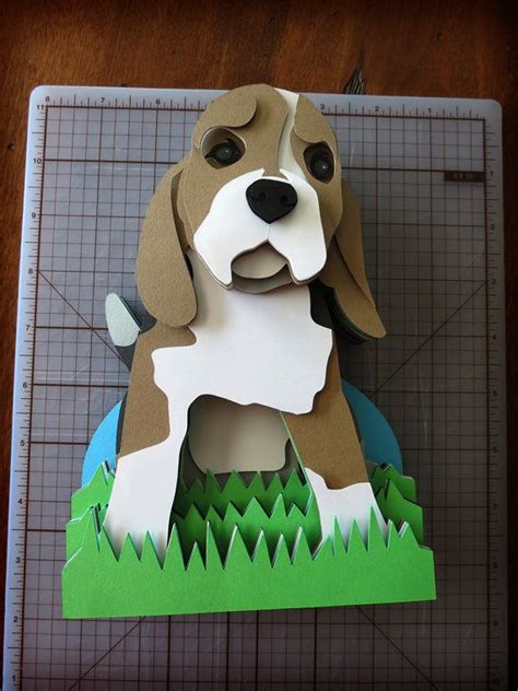 Custom Pet/Animal Portrait Layered Paper Sculpture | Paper sculpture ...