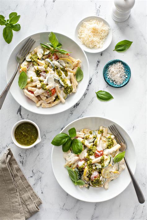 Casarece Pasta with Ricotta and Basil - Lemon Blossoms