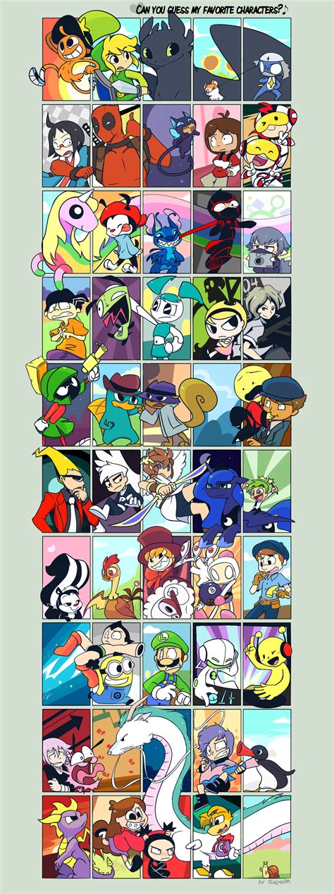 Can you guess my favourite characters? by TwelvePM on DeviantArt