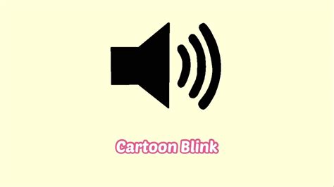 Cartoon Blink Sound Effect - YouTube