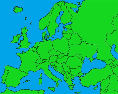 Blank Map of Europe for Mappers... : MapPorn