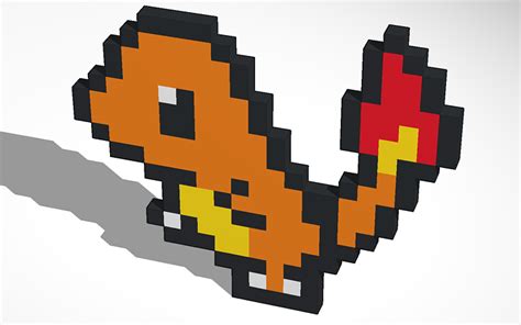 3D design Charmander - Tinkercad