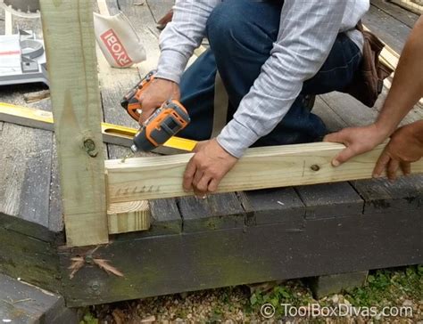 How To Easily Build and Install Deck Railing - ToolBox Divas