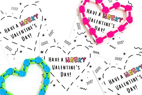 Free printable Wacky Tracks Valentine's Day cards that kids will love! - The Many Little Joys