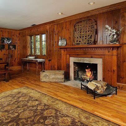 Knotty Pine Paneling Ideas Living Room Design Ideas, Pictures, Remodel ...