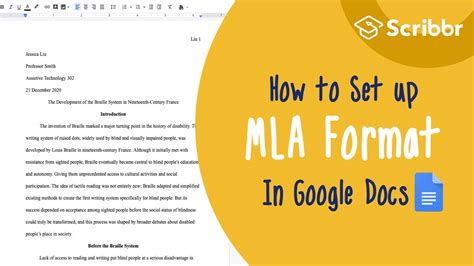 Setting up MLA Format Paper in Google Docs Step-by-Step (2020) | Scribbr 🎓 - YouTube