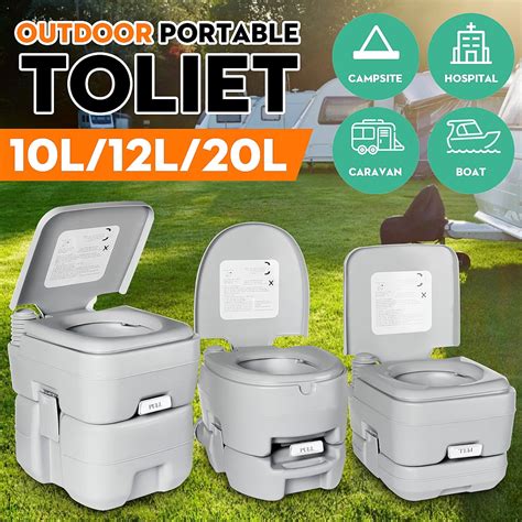 10/12/20L Portable Toilet Porta Potty Seat Mobile Porta Potty Flushable ...