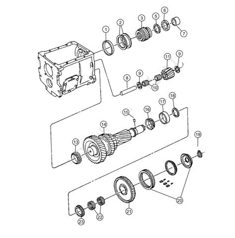 NV4500 Gear Train of Manual Transmission 1995 Dodge Ram 2500 - Trans ...