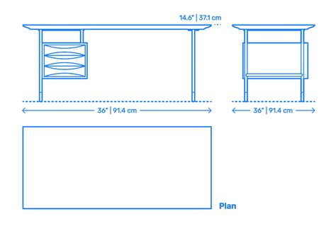 Vista Office Desk Dimensions & Drawings | Dimensions.com