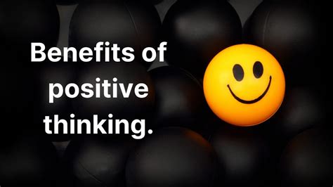 Benefits of Positive Thinking. - MELTBLOGS