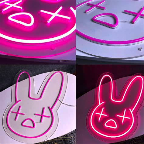 Bad Bunny Neon Sign, Bad Bunny Decor, Rapper Neon Sign, Bedroom Neon Sign, Light up Sign - Etsy