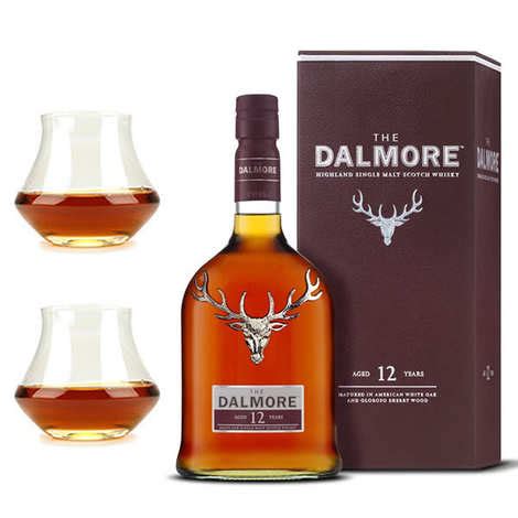 Dalmore 12 years whisky 40% and 2 glasses assortment - Dalmore