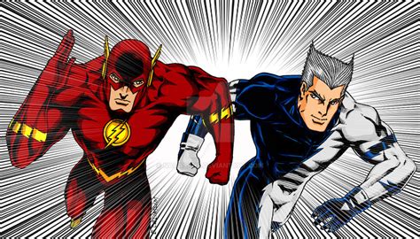 Flash VS Quicksilver by NaGaSaNe on DeviantArt