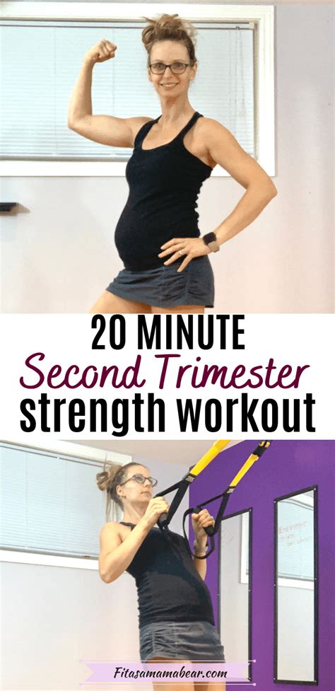 2nd Trimester, 20 Minute Pregnancy Workout For Strength