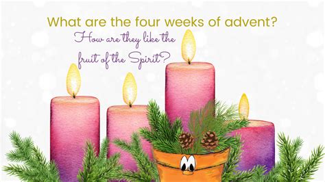 What are the four weeks of advent